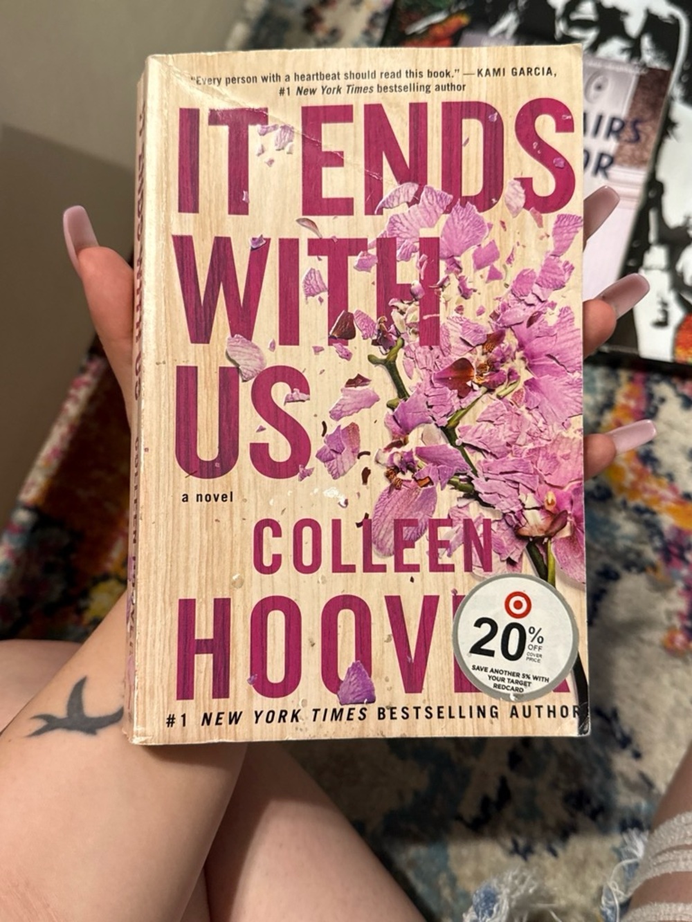 It Ends With Us by — Pink Floral Cover